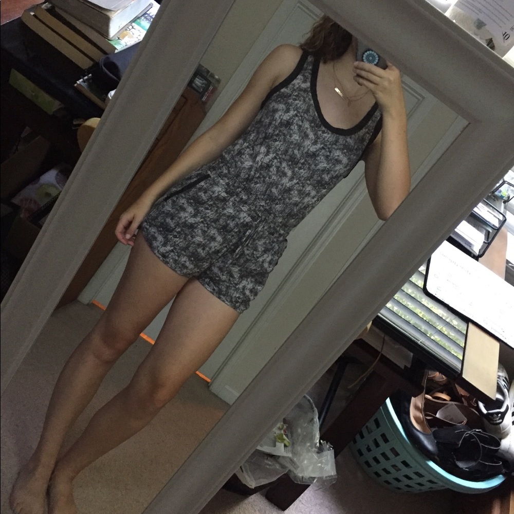 Black and White Romper